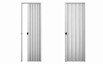 PORTA SANFONADA PVC BRANCA 0,60X2,10