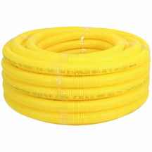 MANGUEIRA/ELETRODUTO CORRUGADO FLEXÍVEL AMARELO 25MM AMANCO ROLO 50MTS