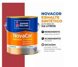 SW. ESMALTE SINTÉTICO ALTO BRILHO NOVACOR 3,6LT ALUMINIO (REF. 31142901)