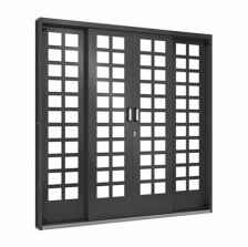ESQ PORTA DE CORRER QUADRICULADA 2.00X2.15 4F R14(P518024) RAMASSOL