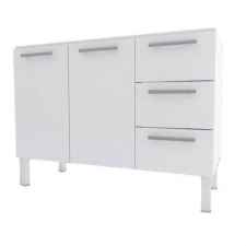 GABINETE DE AÇO P/ PIA DE 1,20MT BRANCO COZIMAX (P103619)