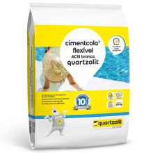 ARGAMASSA FLEXÍVEL AC3 BRANCA INTERNO E EXTERNO 20KG QUARTZOLIT