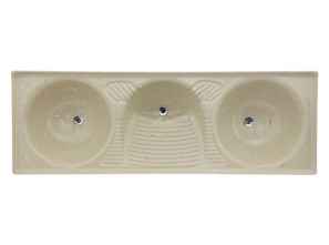 TANQUE DE FIBRA TRIPLO 1,45 X 0,50 TRAVERTINO