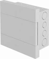 QUADRO DISTRIBUIÇÃO EMBUTIR 12/16 DISJUNTORES TRANSPARENTE/LISO COM BARRAMENTO