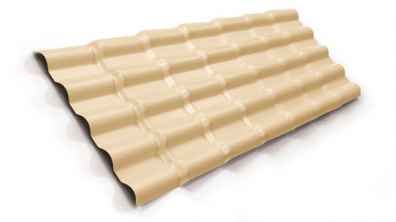 TELHA PVC COLONIAL 2,30X0,86 COR MARFIM - PRECON MINAS