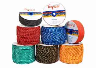 CORDA TROPICAL POLIPROPILENO COLORIDA 10MM ROLO 190MTS AW.