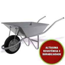 CARRINHO DE MÃO REFORÇADO QUADRADO ESFERA W./DIR.