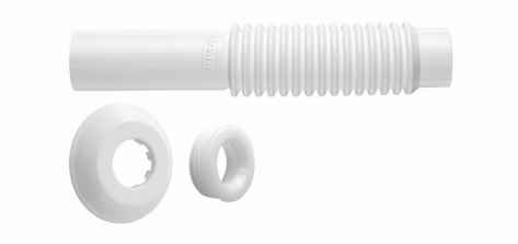 TUBO LIGAÇÃO AJUSTÁVEL P/ VASO SANITÁRIO 240/260MM BRANCO BLUKIT (290403)