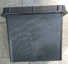 CAIXA DE ATERRAMENTO 25X25CM COM TAMPA QUADRADA PVC.