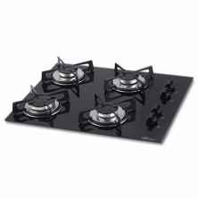 FOGÃO COOKTOP 4Q GÁS MESA VIDRO PRETO (5713) FISCHER