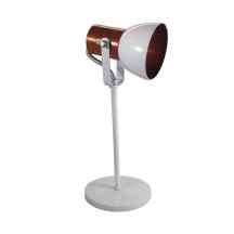 LUMINARIA DE MESA BRANCO COM COBRE KIN