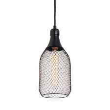 PENDENTE MIRA ACO PRETO FOSCO 1XE27 ( 484420003) AVANT ILUM.