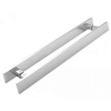 PUXADOR EM AÇO INOX CHAPADO 80CM UNIÃO INOX