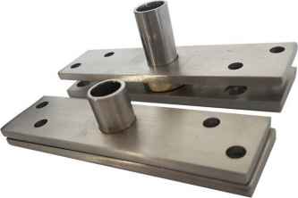 N- PINO PIVOTANTE PARA PORTA DE VIDRO 100/150KG UNIÃO INOX