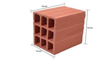 TIJOLO ANAPOLIS 14X19X19 ESPECIAL VERMELHO MILHEIRO