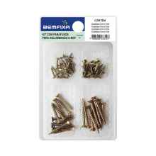 KIT DE PARAFUSOS PARA AGLOMERADO E MDF BEMFIXA REF 3340