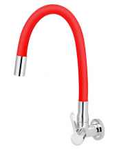 NS- TORNEIRA COZINHA PAREDE 1/4 VOLTA BICA ARTICULADA VERMELHA 1168 C62 VTP567CWB ESTEVES ZX.