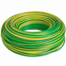 FIO CABO FLEXÍVEL 2,5MM MULTIPLO 5MTS VERDE*C/*AMARELO (BRASILEIRINHO) NAMBEI/SIL/COBRECOM/MEGATRON