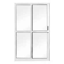 ESQ MGM PORTA CORRER 2 FOLHAS 1 FIXA SOLIDA  ALUMINIO BR VIDRO LISO 2,10X1,60 (194) DIR.