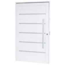 ESQ RAMASSOL PORTA PIVOTANTE ALUMINIO BR C/FRISO CR  S/GUARNIÇÃO 1,25X2,15 (E)