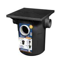 CAIXA DE GORDURA PRETA PREMIUM C/ CESTA DE LIMPEZA 41,2L  METASUL
