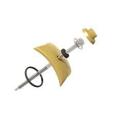 CS- KIT VEDAÇÃO + PARAFUSO DE FIXAÇÃO P/ TELHA PVC COLONIAL MARFIM (KIT COM 10UNID)