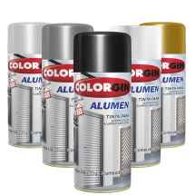 SW. SPRAY COLORGIN ALUMEM PRETO FOSCO 235G/350ML  (773)