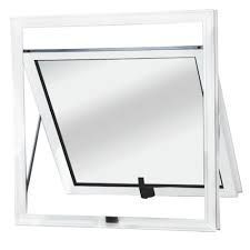 ESQ MGM MAXIMO 50X50  ALUM BR VIDRO LISO (118830)