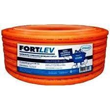 MANGUEIRA CORRUGADA AMARELA 32 FORTLEV/PLASTILIT  (MULTIPLO DE 5MTS)