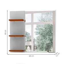 ESPELHEIRA BRIO 68 CM BRANCO FIMAP