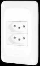 CONJ. 2 TOMADAS 2P+T 10A 4X2 - PIAL POP (LGX303) LEGRAND