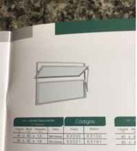 ESQ RAMASSOL/ ALUM VITRO BASCULANTE 60X40 BR VIDRO MB SOFT(P63101)