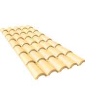TELHA PVC COLONIAL 2,30X0,86 COR MARFIM - PERMATTI