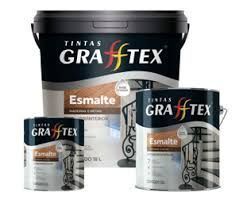 ESMALTE SINTETICO FOSCO GRAFFTEX PRETO 3,6GL
