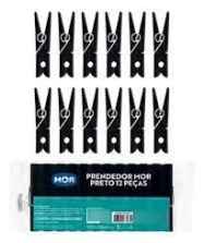 N- PRENDEDOR PRETO 12 PCS MOR
