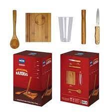N- CONJUNTO CAIPIRINHA 5 PCS BAMBOO MOR