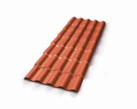 TELHA PVC COLONIAL 2,30 X 0,86 COR CERÂMICA - NORTELIT/PERMATTI