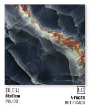 CS CER. CERAL RETIFICADO POLIDO BLEU 81X81 EXTRA LC(2,62M²)CDB