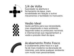 CS - TORNEIRA MESA COZINHA METAL PRETO FOSCO GIRATORIO ALAVANCA CIVITT-5293