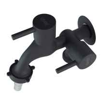 CS - TORNEIRA MAQUINA DE LAVAR METAL PRETO FOSCO ALAVANCA CIVITT-5298