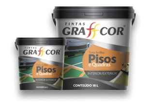 TINTA PISO & QUADRAS GRAFFTEX 18 LT - CINZA CHUMBO (0112410250262)