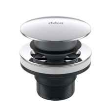 VÁLVULA ESCOAMENTO CLICK CROMADO P/BANHEIRO 1601.C.CLI DECA MT.