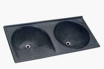 TANQUE DUPLO DECORALITA MARMOFIBRA 120X60R PRETO ABSOLUTO (TM120RPA)