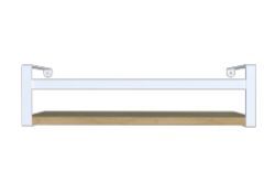 PRATELEIRA BOX ESTILO 45CM BR/MD (1171FPA01.0156/0181) DICARLO