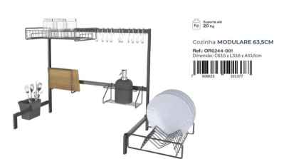 COZINHA MODULARE 63,5CM ELEGANCE (1190FPA06.0122) DICARLO