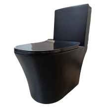 CONJ. LOUÇA COM CAIXA COMPLETO  MONOBLOCO ROMA BLACK 3/6LT(FM8983B) BELLO.
