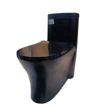 CONJ. LOUÇA COM CAIXA COMPLETO MONOBLOCO GENOVA BLACK 3/6 LT (FM8966B) BELLO.