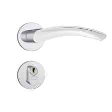 FECHADURA STAM 803/13 - ROSETA REDONDA GORJE EXTERNA INOX (36018)