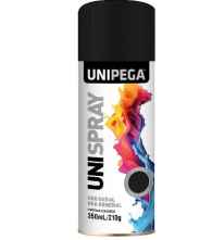 TINTA SPRAY UNIPEGA  PRETO FOSCO 350ML/210G