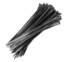 ABRAC NYLON PRETA 7,6 X 200 -  50 PCS FERTAK (1328)